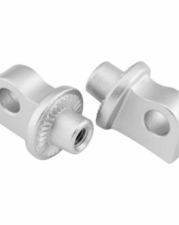 Kuryakyn Splined Peg Adapter Silver (Pair)