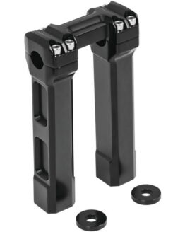 Kuryakyn 8in Billet Handlebar Risers Black 6135