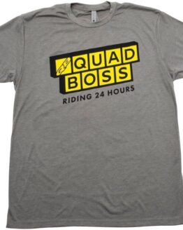 QuadBoss QB Waffle Tee Grey/Yellow 3XL