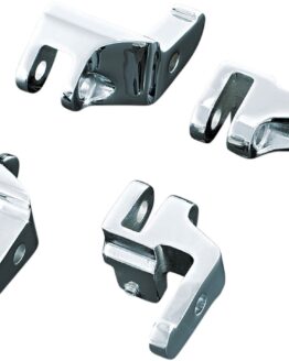 Floorboard Relocator Brackets Chrome Fits 17-23 Touring Models