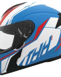 THH T810S Turbo Full Face Helmet Blue/Red - Medium