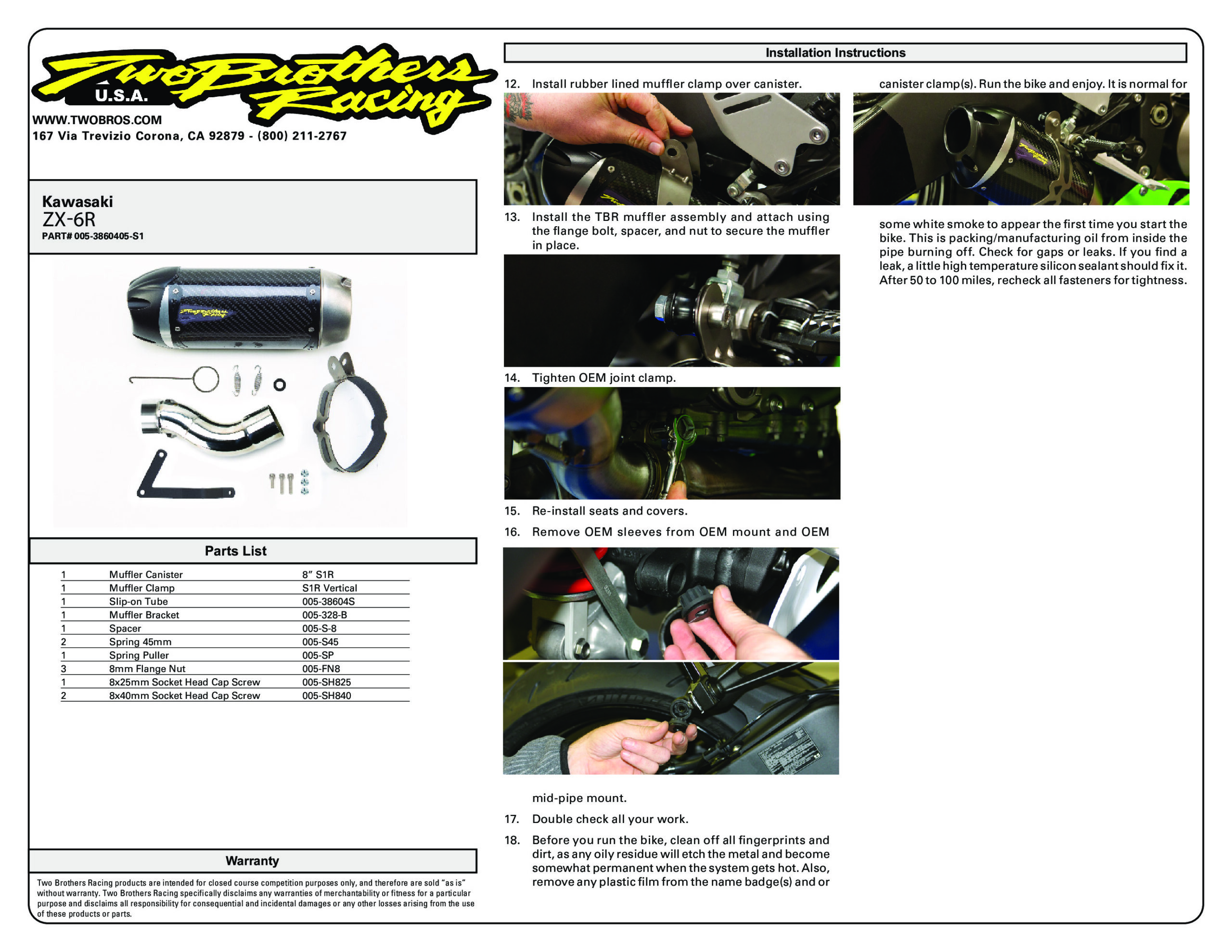 S1R Carbon Fiber Slip On Exhaust - Image 3