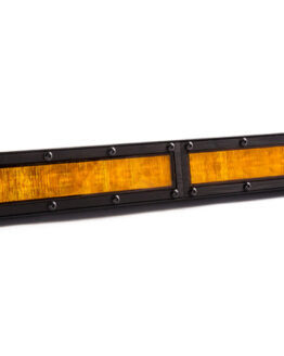 12 In LED Light Bar Single Row Straight - Amber Wide Each Stage Series