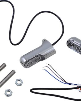 Arlen Ness Chrome LED Rear Turn Signal, Amber, 2.5 in.