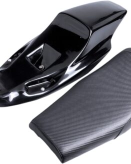 Eliminator Faux Carbon Fiber Solo Seat - Black