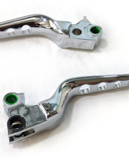 Chrome 5-Hole Custom Brake & Clutch Levers Set
