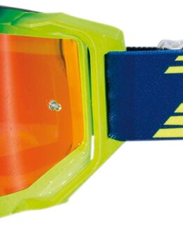 Pro Grip Venom OTG Goggles w/ Orange Dual Mirrored Lens Navy/Yellow