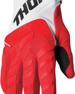 Thor Youth Spectrum Gloves - Red/White - Large