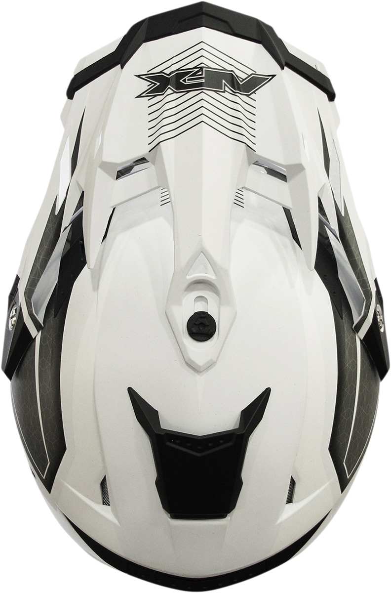 FX-41DS Range Full Face Dual-Sport Helmet Matte White Medium - Image 3