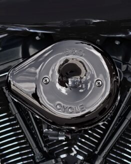 S&S Stealth Teardrop Air Cleaner Cover Lava Chrome For Harley-Davidson
