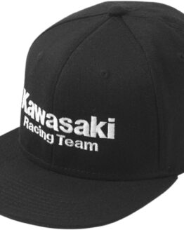 Men's Kawasaki Team Hat Black S/M by Factory Effex
