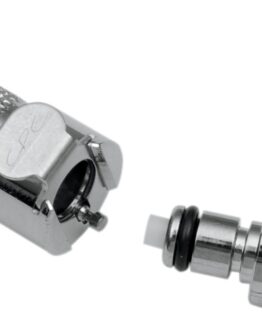 Goodridge In-Line Fuel Quick Disconnect Coupling Chrome 1/4in Hose