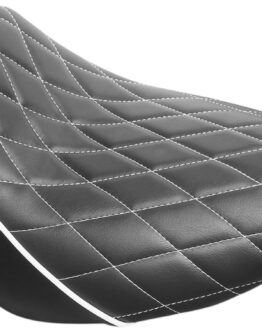 Bare Bones Diamond Vinyl Solo Seat Black/White