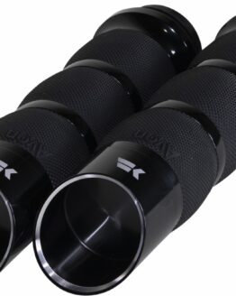 Khrome Werks Edge Air Cushion TBW Grips Black For Harley-Davidson