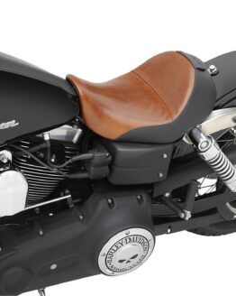 Wide Renegade Lariat Leather Solo Seat Brown Gel Low