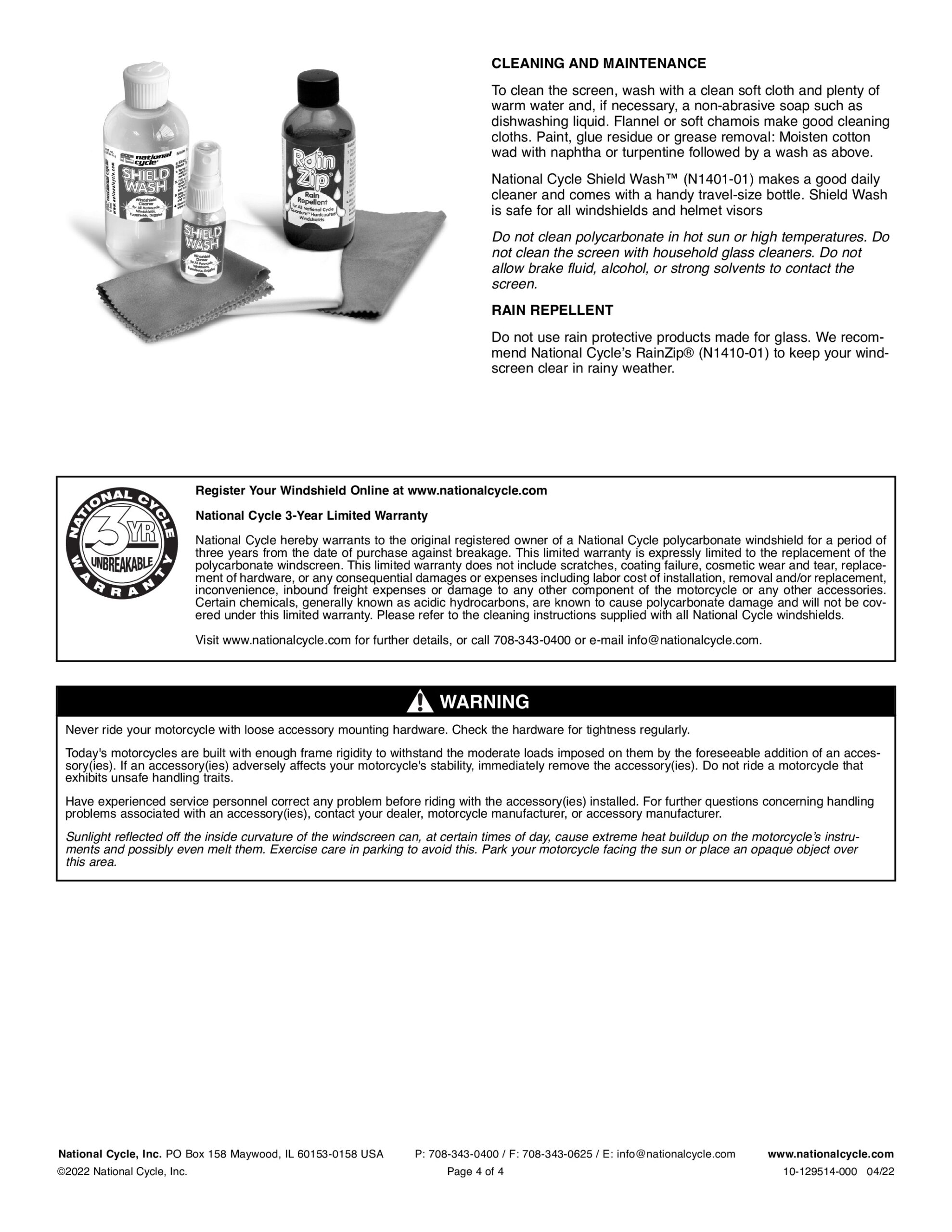 National Cycle VStream+ Mid Windshield Light Smoke Fits 19+ Honda CB500F - Image 5