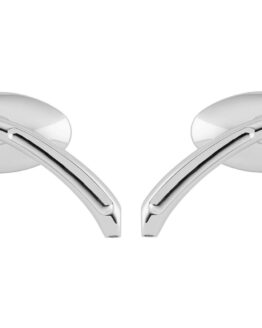 Biker's Choice Chrome 2.5 x 4.5 Oval Mirrors