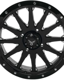 QuadBoss Wagon Wheel 18x7 4+3 4/137 Black/Milled