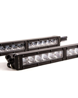 12 In LED Light Bar Single Row Straight Clear Driving (Pair) Stage Series