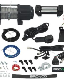 Bronco 5000 lb Wireless Winch with Steel Wire Cable