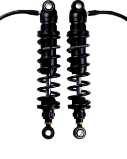 Ohlins STX 36 Blackline Rear Shocks Pair Black For Harley FL Touring