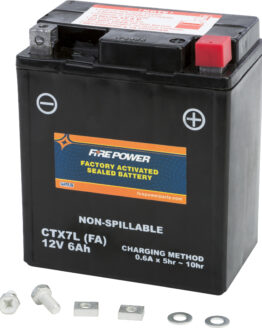 Fire Power CTX7L-BS Factory Activated Battery Replaces YTX7L-BS