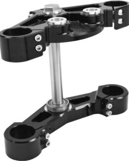 Hawg Halters Dominator Track Style Triple Tree Black 49mm For Harley FL Touring