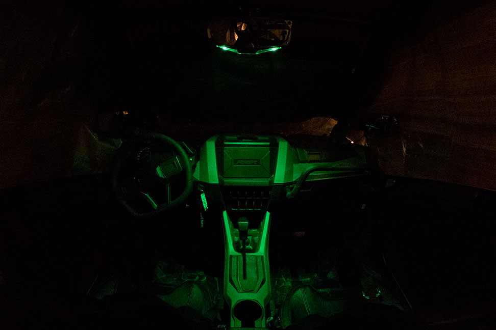 Halo-RA LED Rear View Mirror w/ Multimode lighting & Cast Aluminum Bezel - Image 3