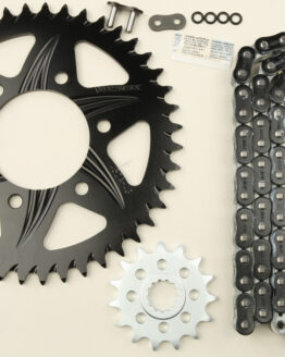 V3 Chain & Sprocket Kit Black RX Chain 520 15/43 Hardcoat Aluminum