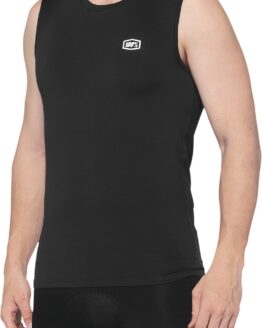 100% Men's Basecamp Sleeveless Base Layer Black L
