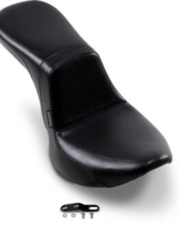 Daytona Smooth Vinyl 2-Up Seat Black Low