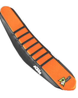 D'Cor Black/Orange Seat Cover w/ Black Ribs Fits 2019 KTM SX/F XCF
