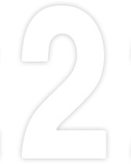 Factory Effex 4" Pro Numbers White #2 Decals Pack of 3