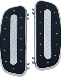 Heavy Industry Knurled Driver Floorboards Chrome