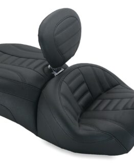 Vintage Stitched Vinyl 2-Up Seat w/Backrest