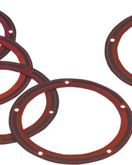 5 Pack Twin Cam Derby Cover Gaskets - Foam w/ Bead