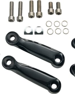 Ciro Adjustable Passenger Peg Mounts Black For Indian