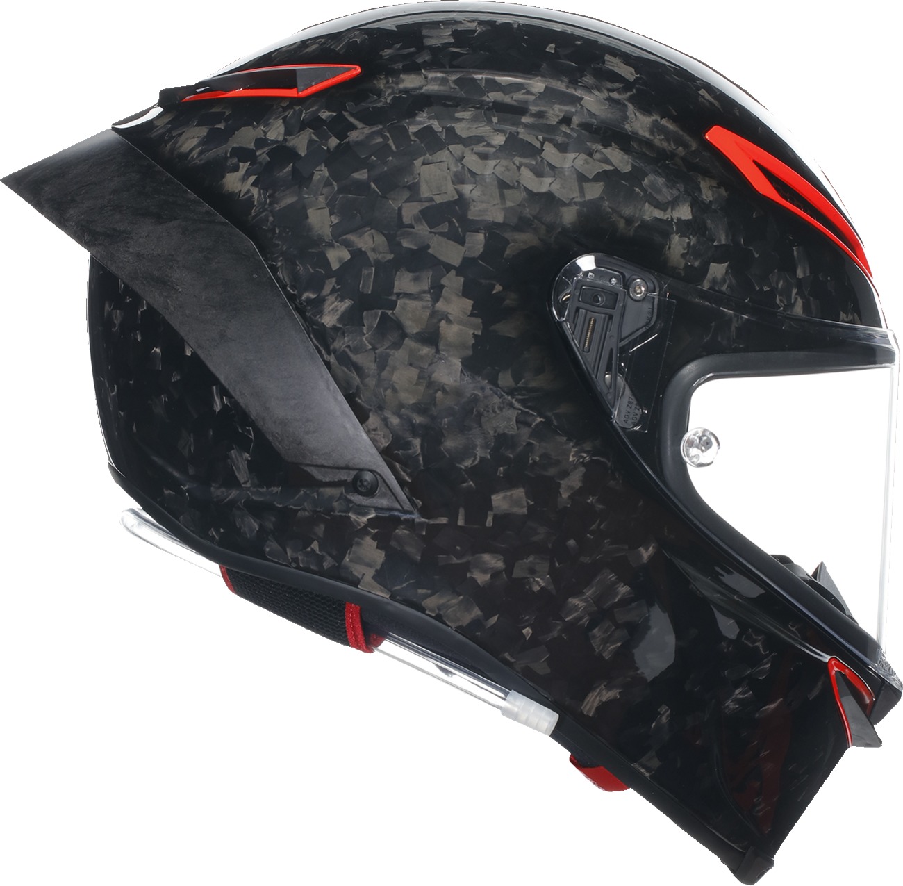 AGV Pista GP RR Carbonio Forgiato Helmet M Italia Gray Black Red - Image 3
