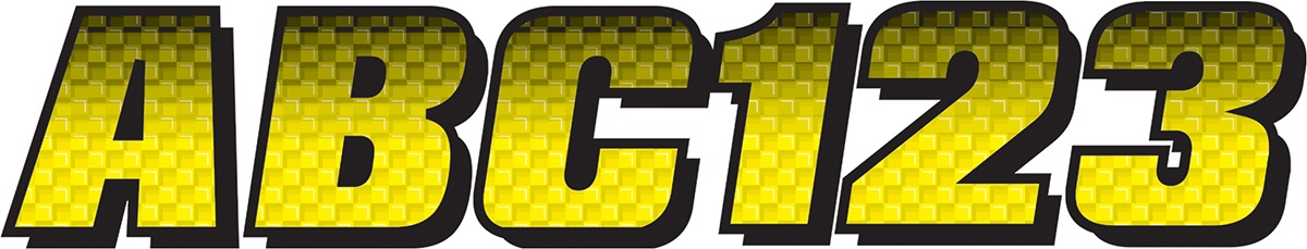 Series 300 Carbon Fiber Registration Kit Yellow/Black Hardline - Image 3