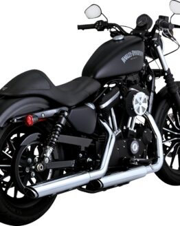 Vance & Hines Twin Slash 3" Chrome Slip-On Exhaust For 14-22 HD Sportster