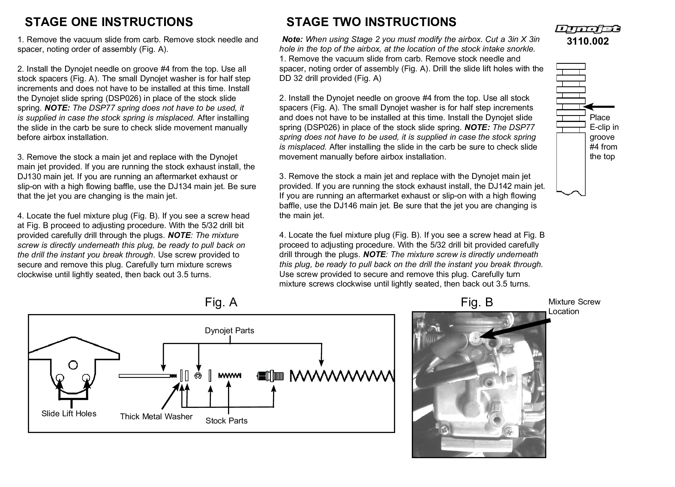 Dynojet Stage 1 & 2 Jet Kit Carburetor Tuning Kit Fits 05-24 DR-Z400SM - Image 3