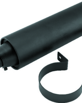 QuadBoss Universal Slip-On Muffler, Steel Black 350-600cc