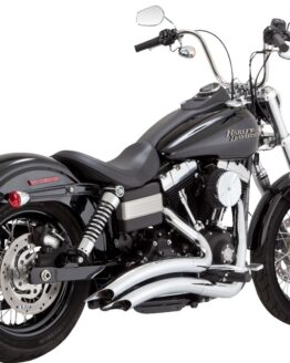 Vance & Hines Big Radius 2-into-2 Chrome Exhaust System For Harley Dyna 06-09