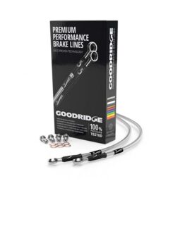 Goodridge Rear Brake Line Kit Clear For 2007 Harley FLSTF Fat Boy w/o ABS