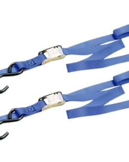 Blue Integra Tie-Downs Pair 69"x1" - 1200lbs, Cam Buckle w/soft-loop