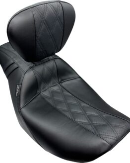 Le Pera Outcast GT2 Seat with Backrest Black For Harley FLH/FLT 2023-2024