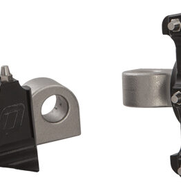 FLO Motorsports Moto Style Footpeg Set Black 2x3.125 in For Harley Davidson