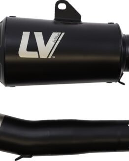 LV-10 Full Black Slip On Exhaust Muffler