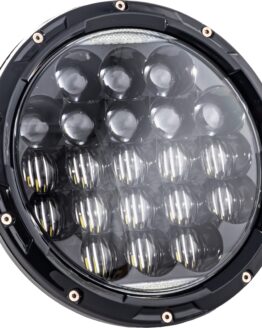 Letric Lighting 7in LED Black Multi-Mini Headlight with Mount Adapter