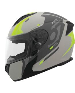 THH T810S Hayate Full Face Helmet Gray/Yellow XS